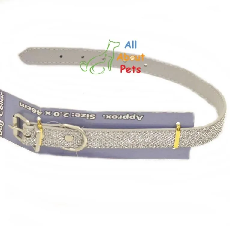 Disco Glitter Dog Collar