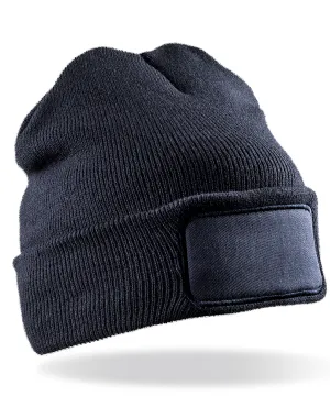 Double-knit printers beanie | Navy