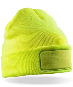 Double-knit Thinsulate printers beanie | Fluorescent Yellow