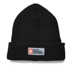 Double Waffle Beanie - Black