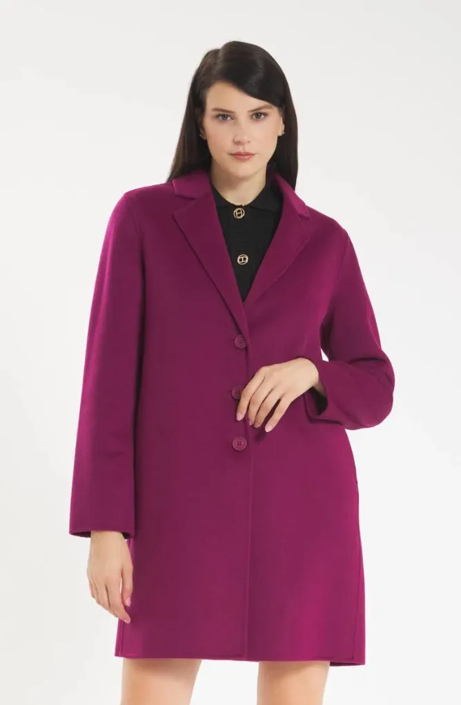 Double Wool Blend Coat
