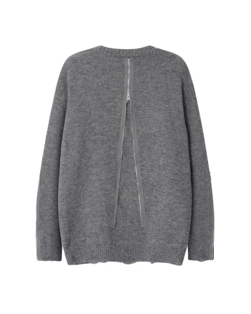 Double Zipper Oversize Lover Sweater