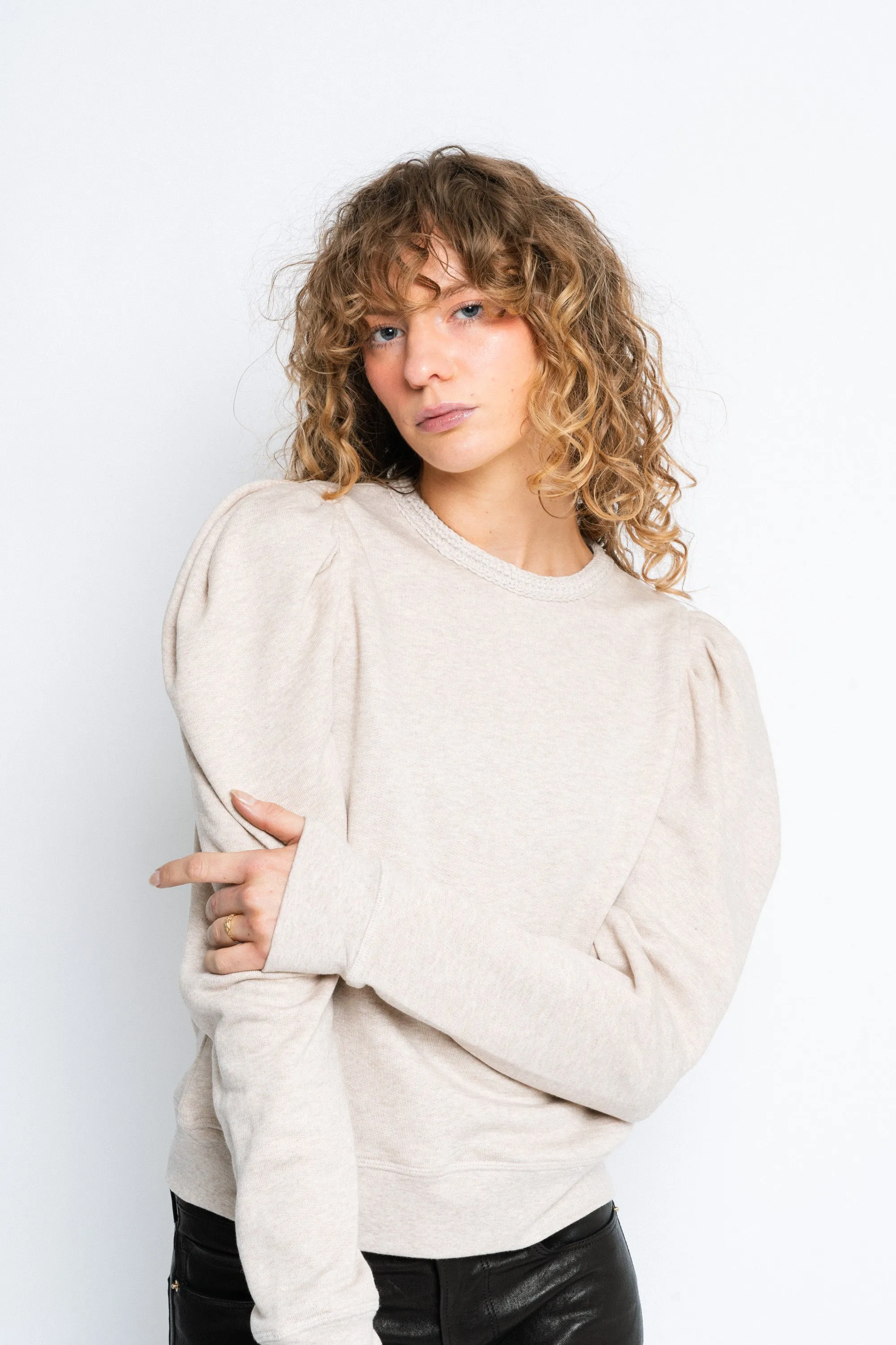 Drew Pullover - Oatmeal Melange