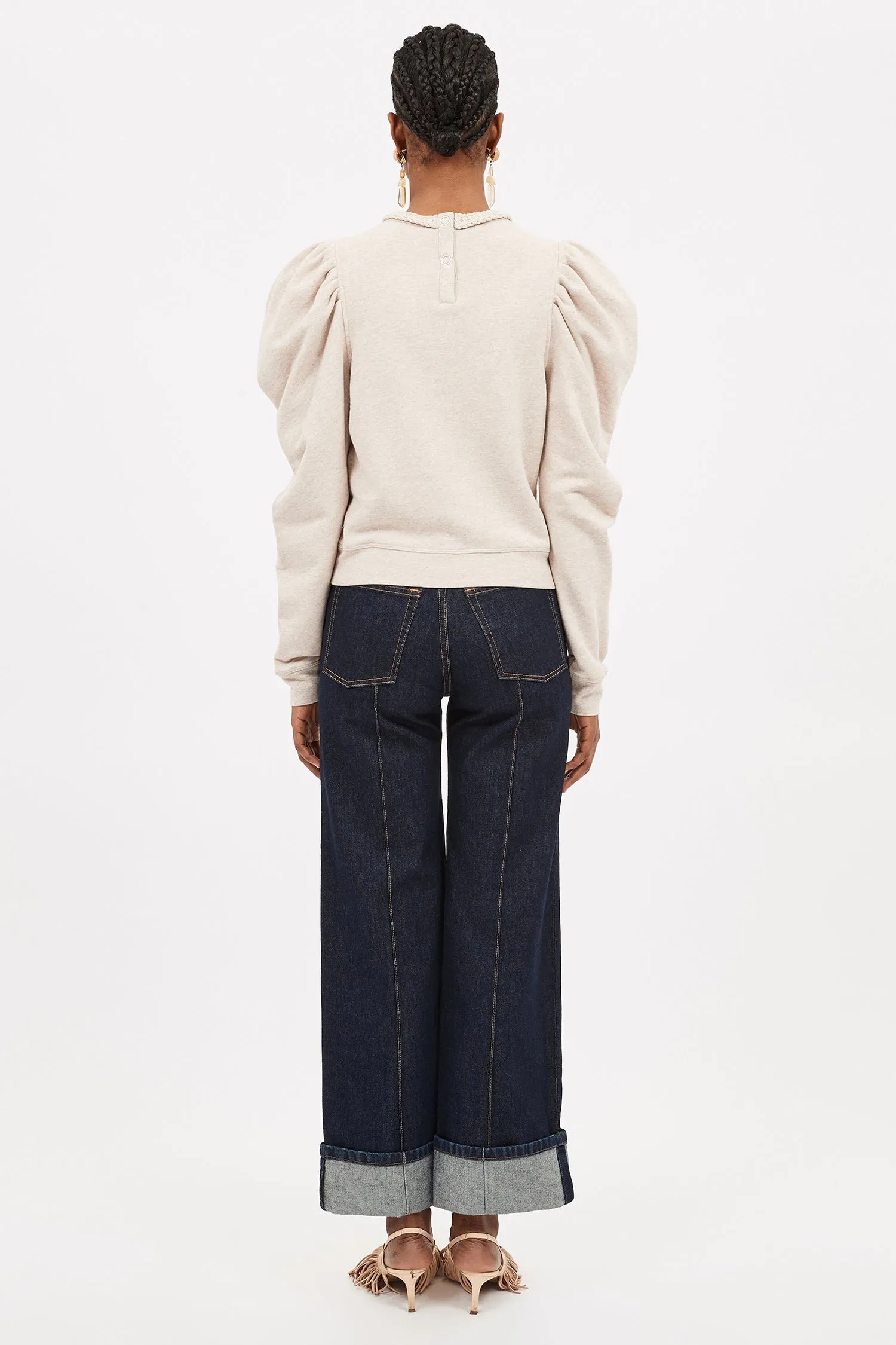 Drew Pullover - Oatmeal Melange