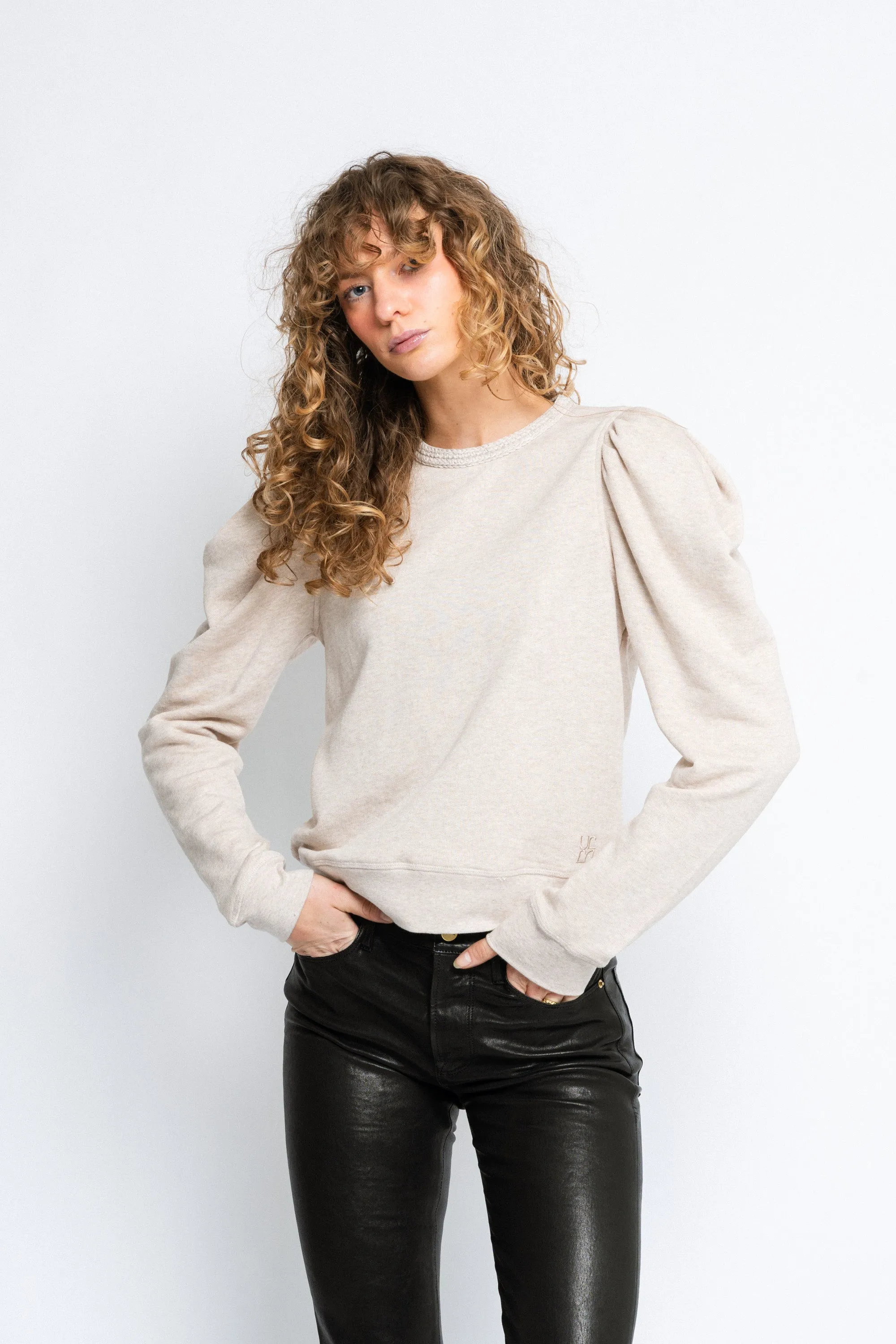 Drew Pullover - Oatmeal Melange
