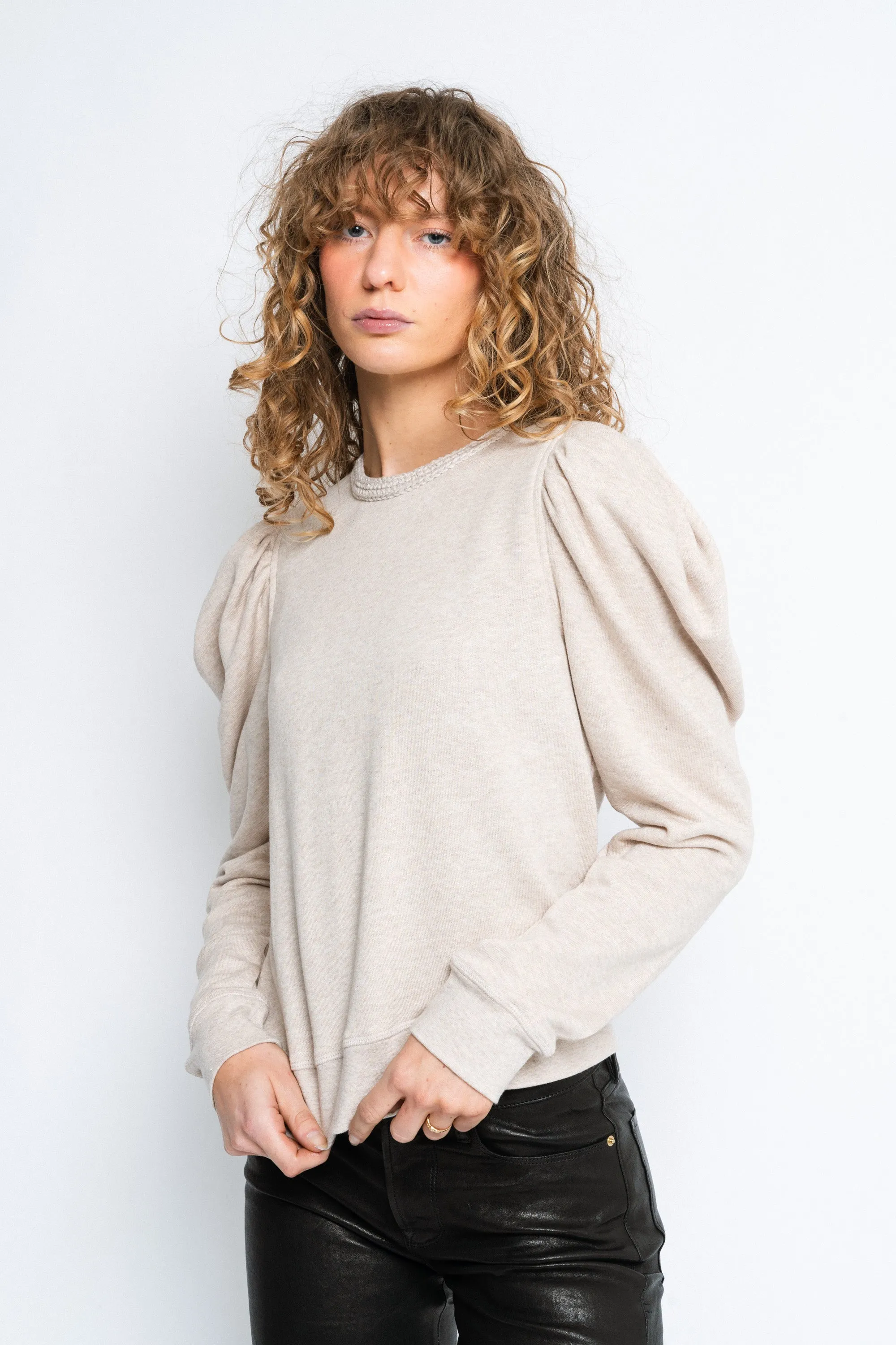 Drew Pullover - Oatmeal Melange
