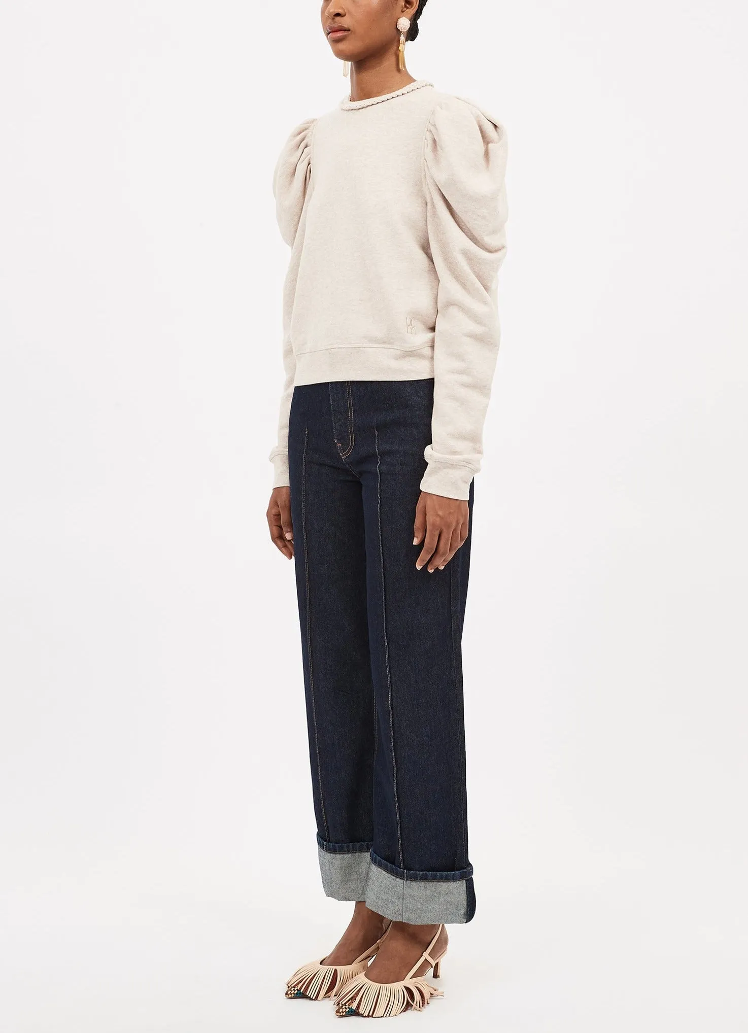 Drew Pullover - Oatmeal Melange