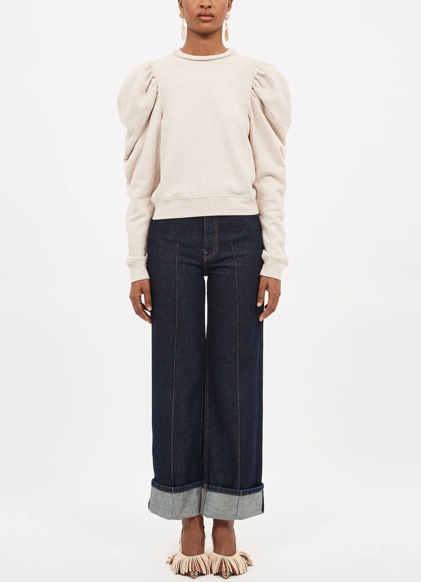 Drew Pullover - Oatmeal Melange