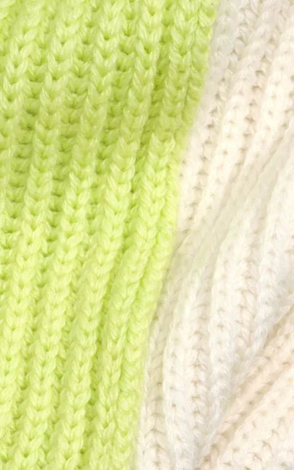 Echo- Colorblock Ribbed Scarf