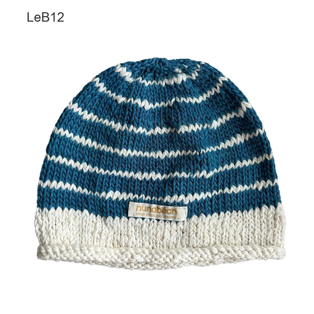 eco-baby stripey beanies (0-3m)