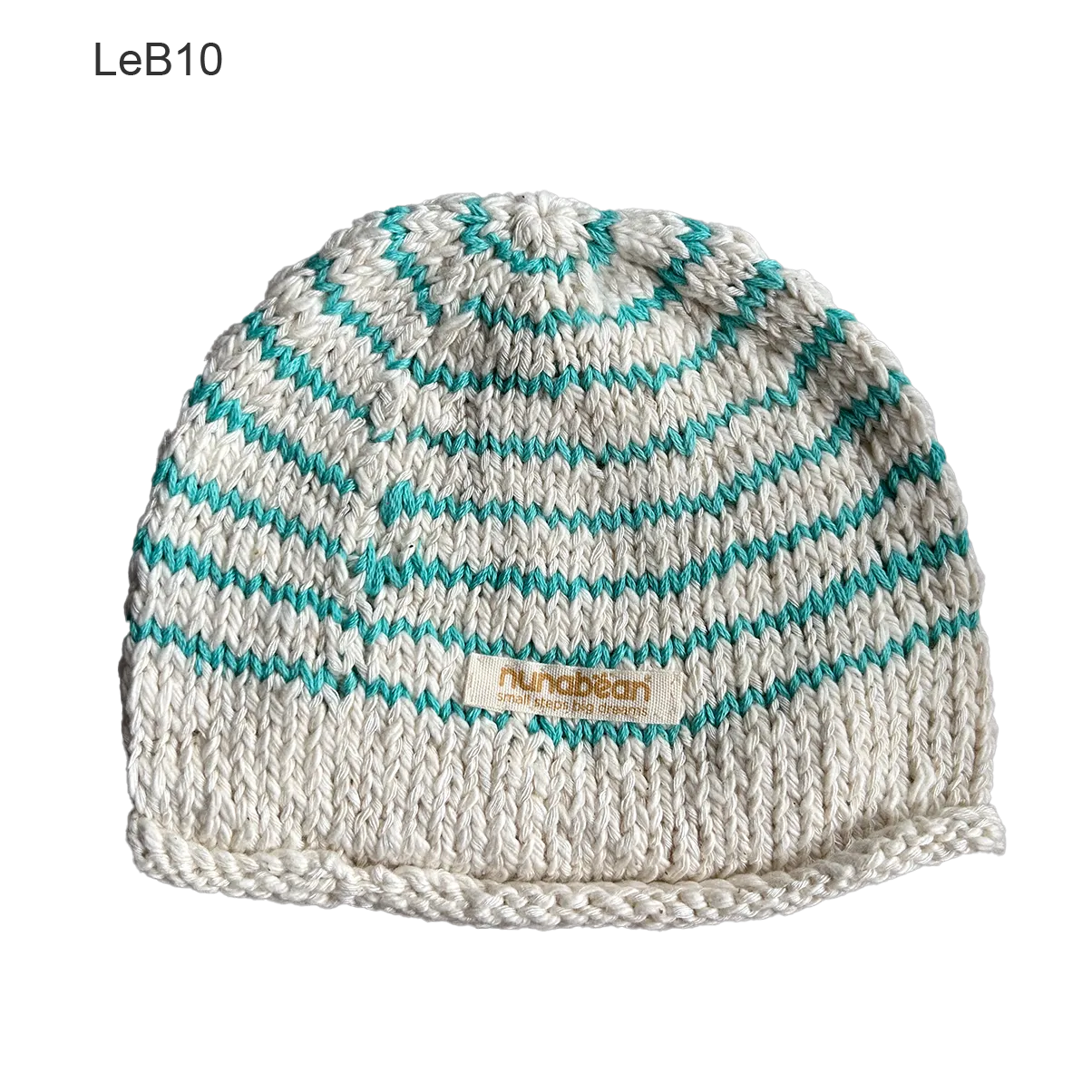 eco-baby stripey beanies (0-3m)