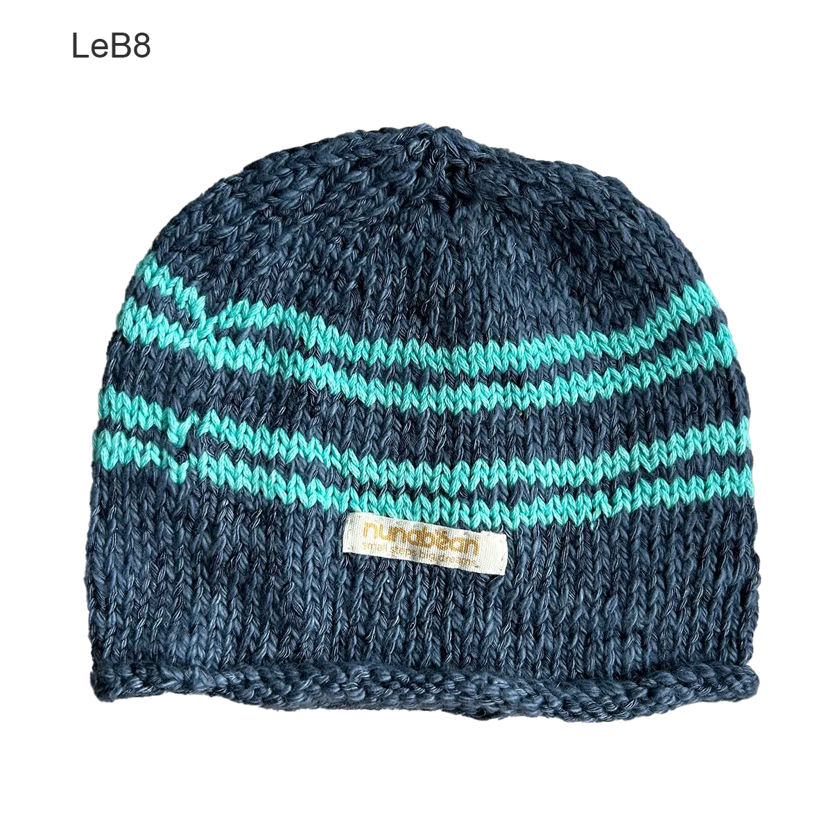 eco-baby stripey beanies (0-3m)
