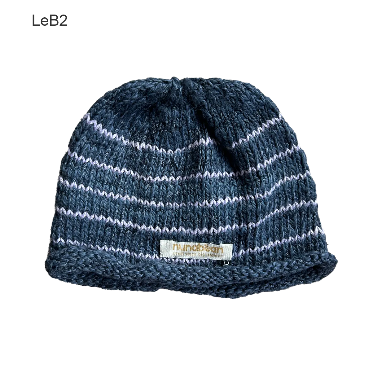 eco-baby stripey beanies (0-3m)