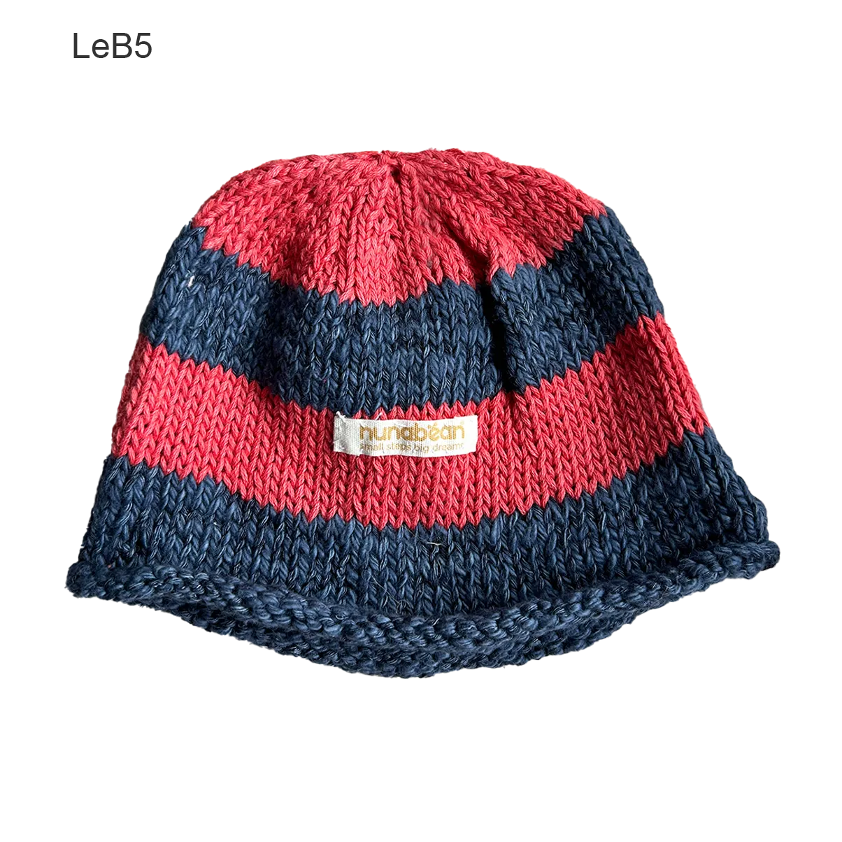 eco-baby stripey beanies (0-3m)