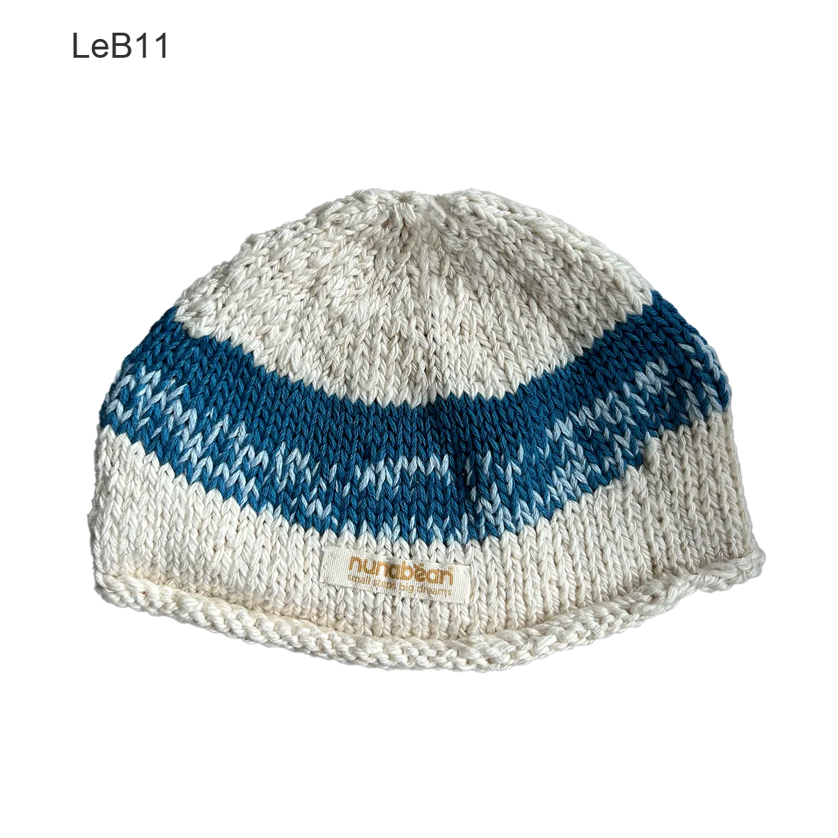 eco-baby stripey beanies (0-3m)