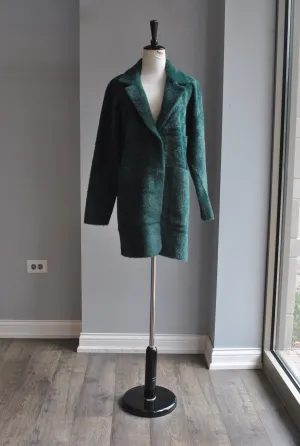 EMERALD GREEN SIMPLE ALPAKA COAT