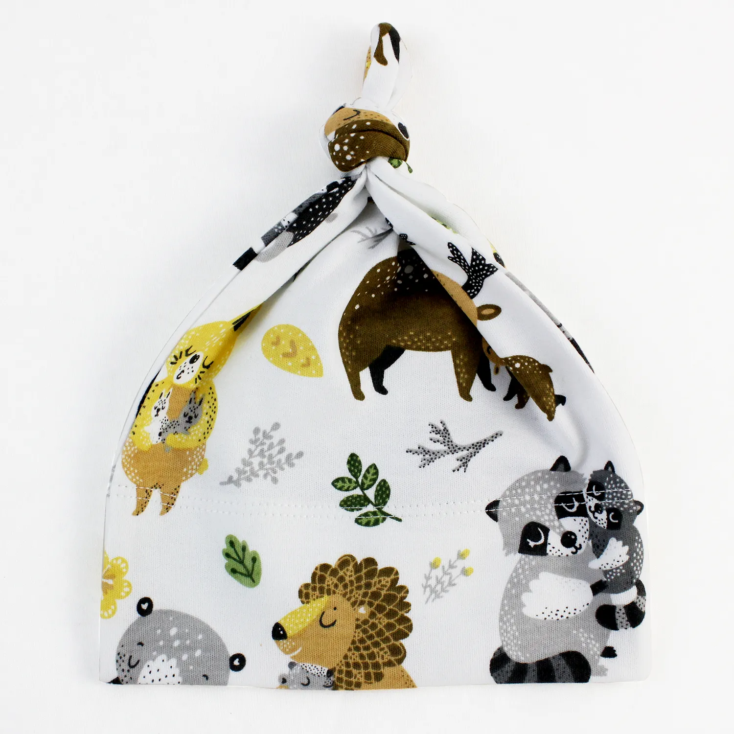 Endanzoo Matching Organic Cuff Pant & Knotted Beanie - Safari Hugs