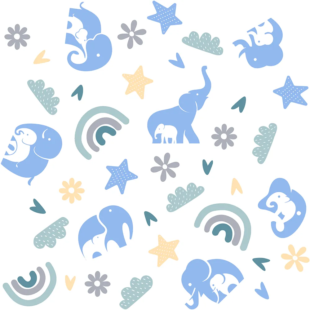 Endanzoo Organic Cotton Knotted Beanie - Elephant Love