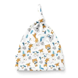 Endanzoo Organic Cotton Knotted Beanie - Jungle Cuties