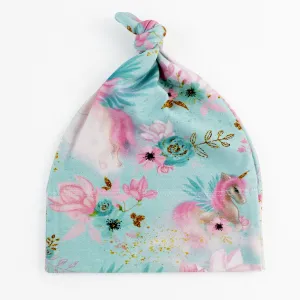 Endanzoo Organic Cotton Knotted Beanie - Mystical Unicorns