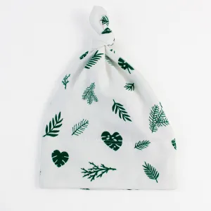 Endanzoo Organic Cotton Knotted Beanie - Tropical Leaves