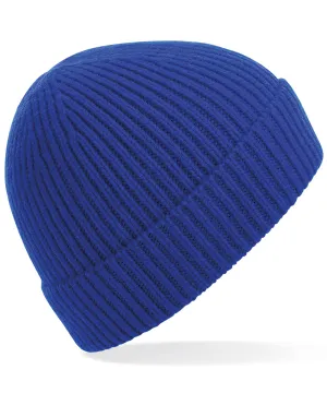 Engineered knit ribbed beanie | Bright Royal