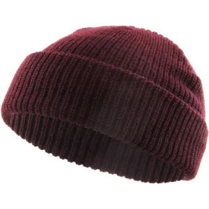 Ethos FISHERMAN BEANIE - VINRØD acryl hue i klassisk fisker stil
