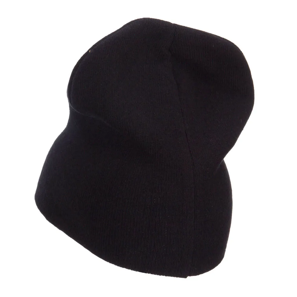 Europe Italy Flag Embroidered Big Short Beanie