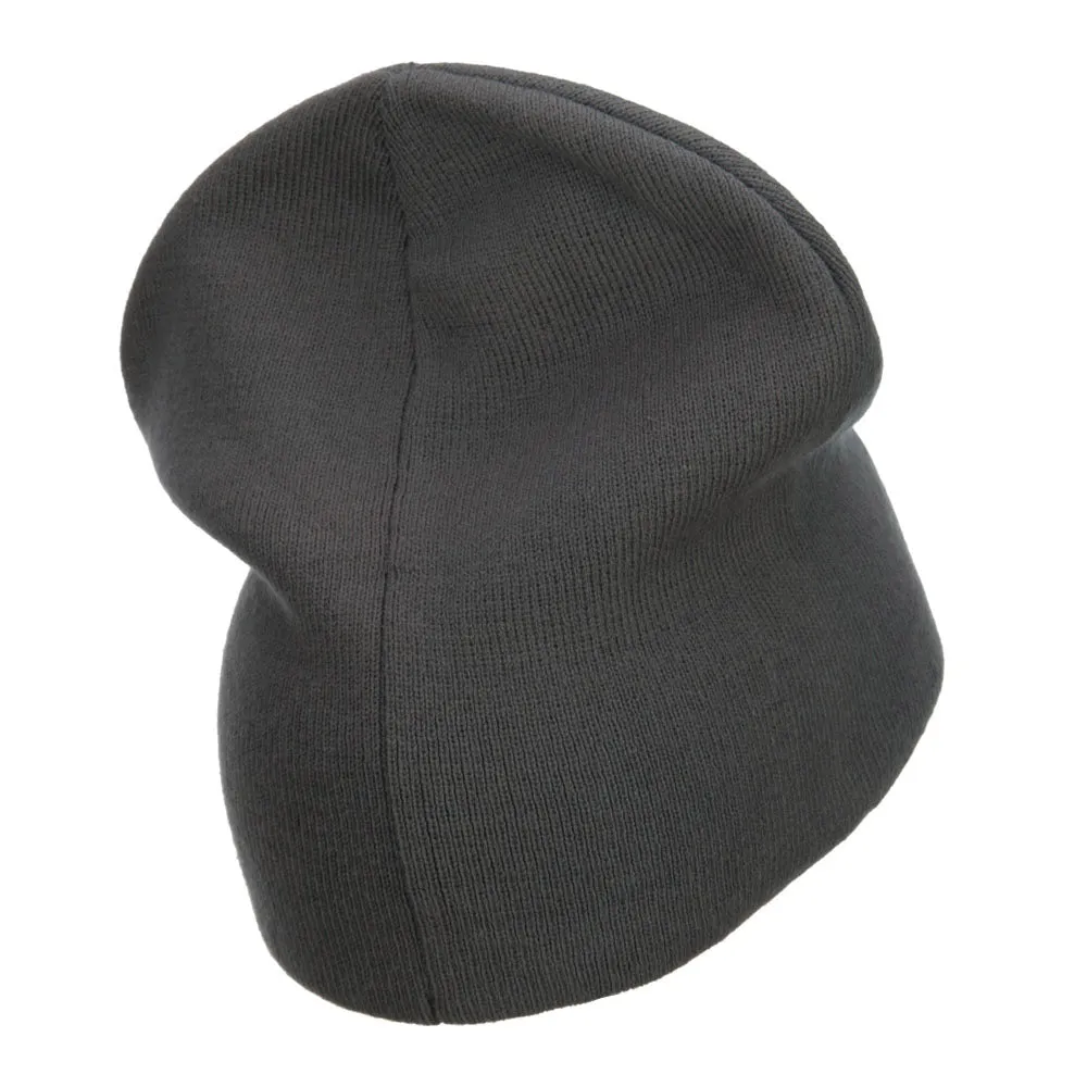 Europe Italy Flag Embroidered Big Short Beanie