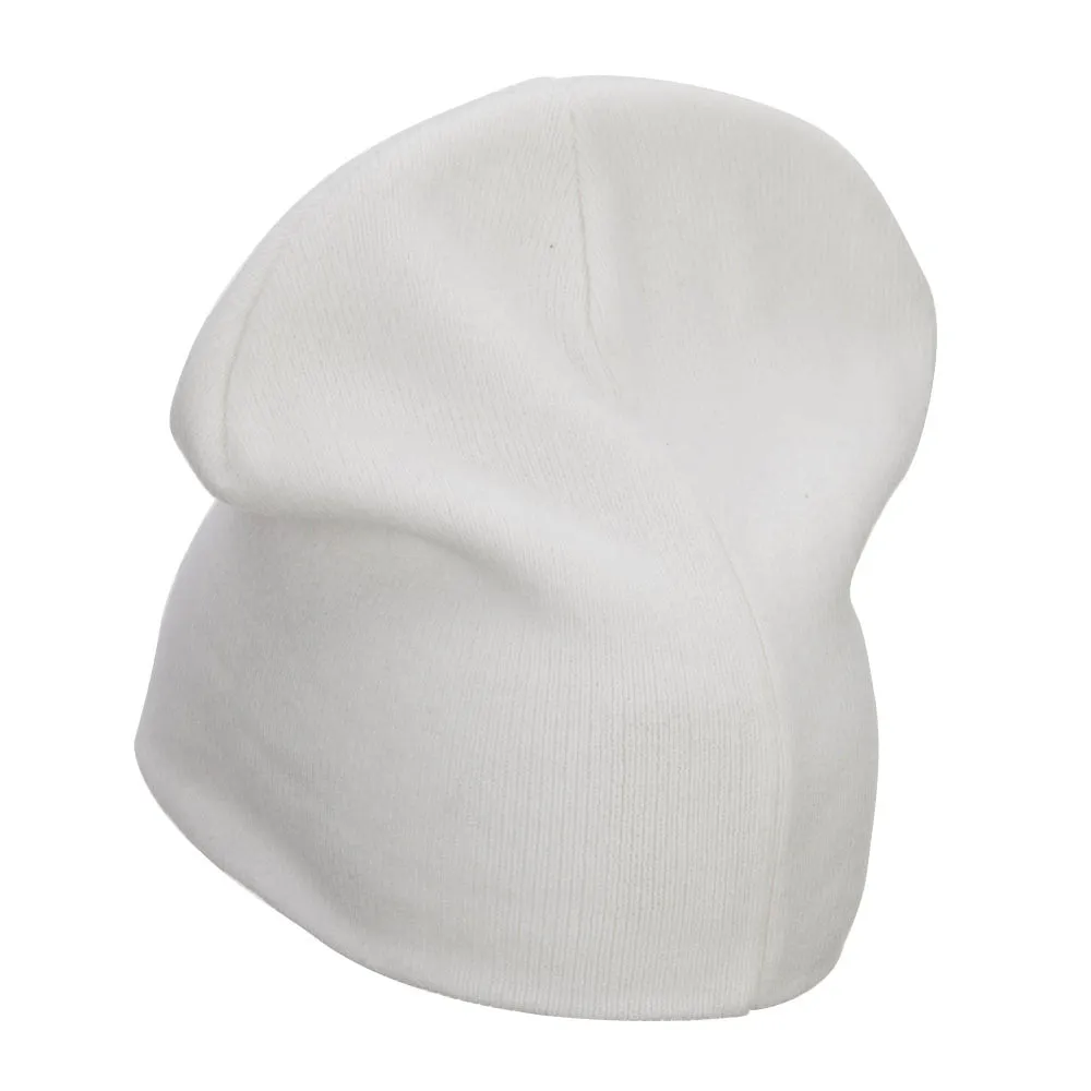 Europe Italy Flag Embroidered Big Short Beanie