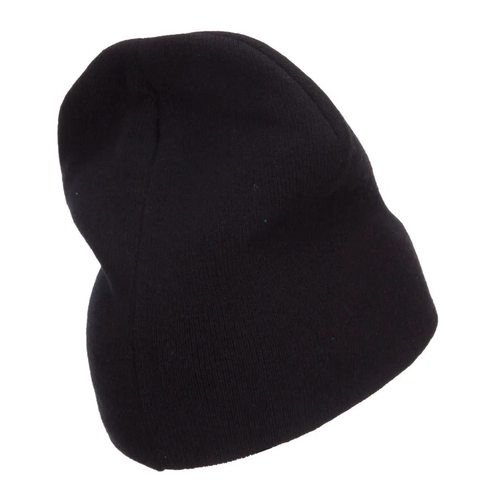 Europe Italy Flag Embroidered Big Short Beanie