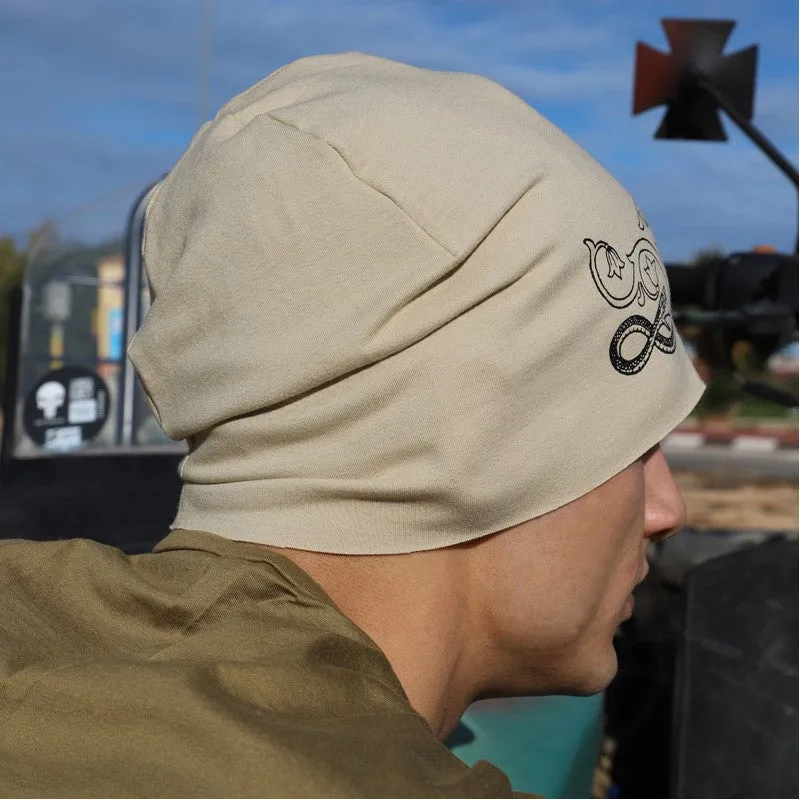 Fashion Beanie - Tattoo Beanie Beige