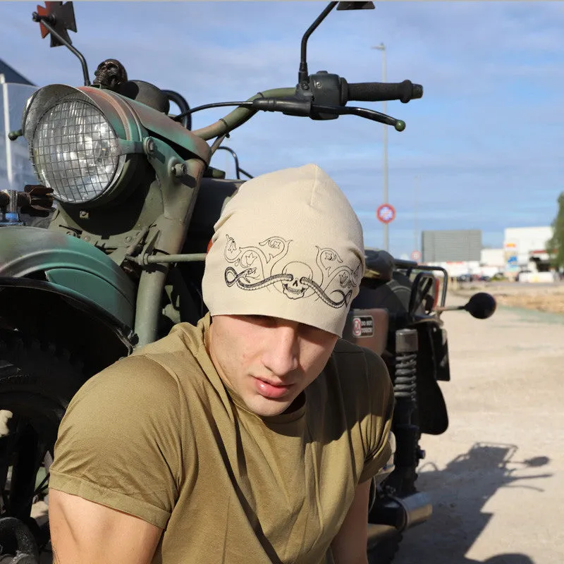 Fashion Beanie - Tattoo Beanie Beige
