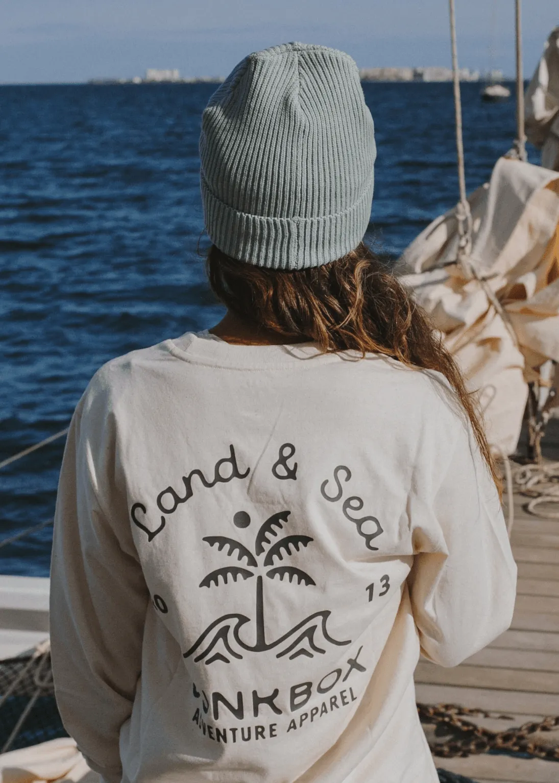 Fisherman Organic Beanie Hat in Aloe