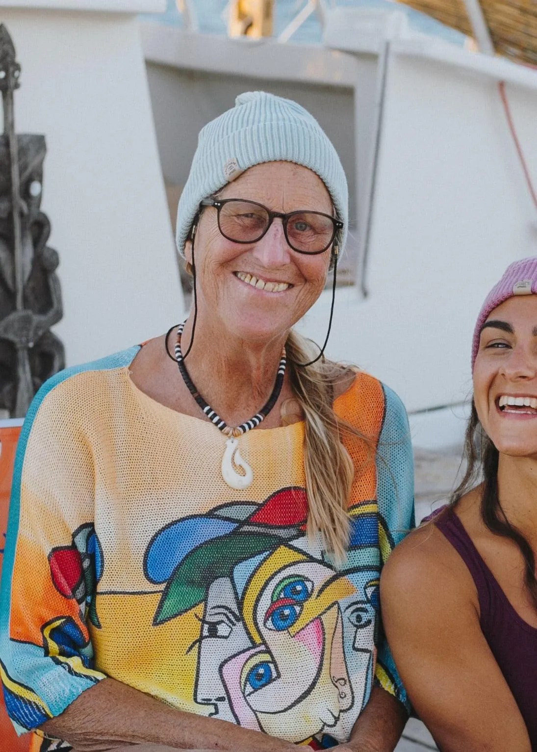 Fisherman Organic Beanie Hat in Aloe
