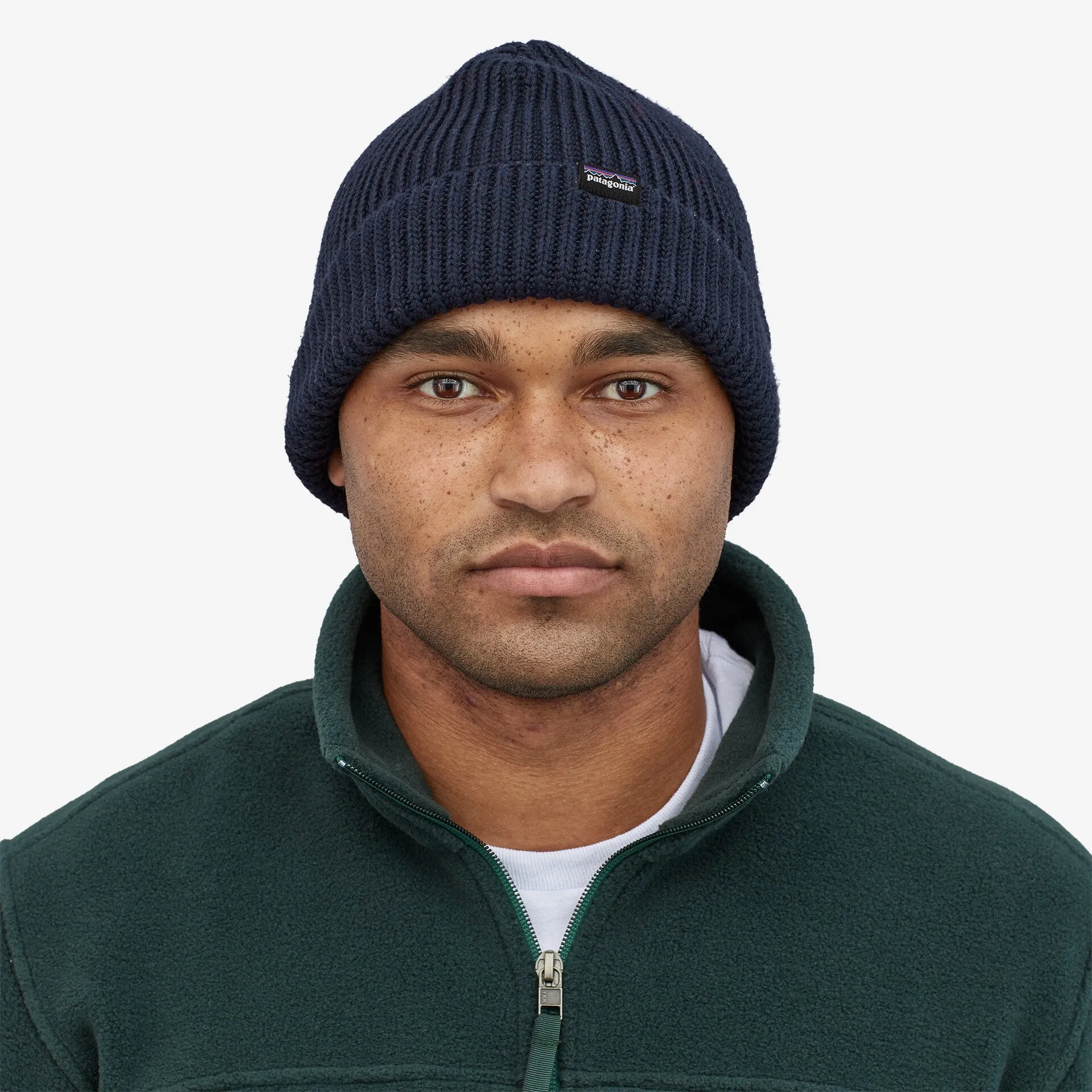 Fishermans Patagonia Rolled Beanie, Navy