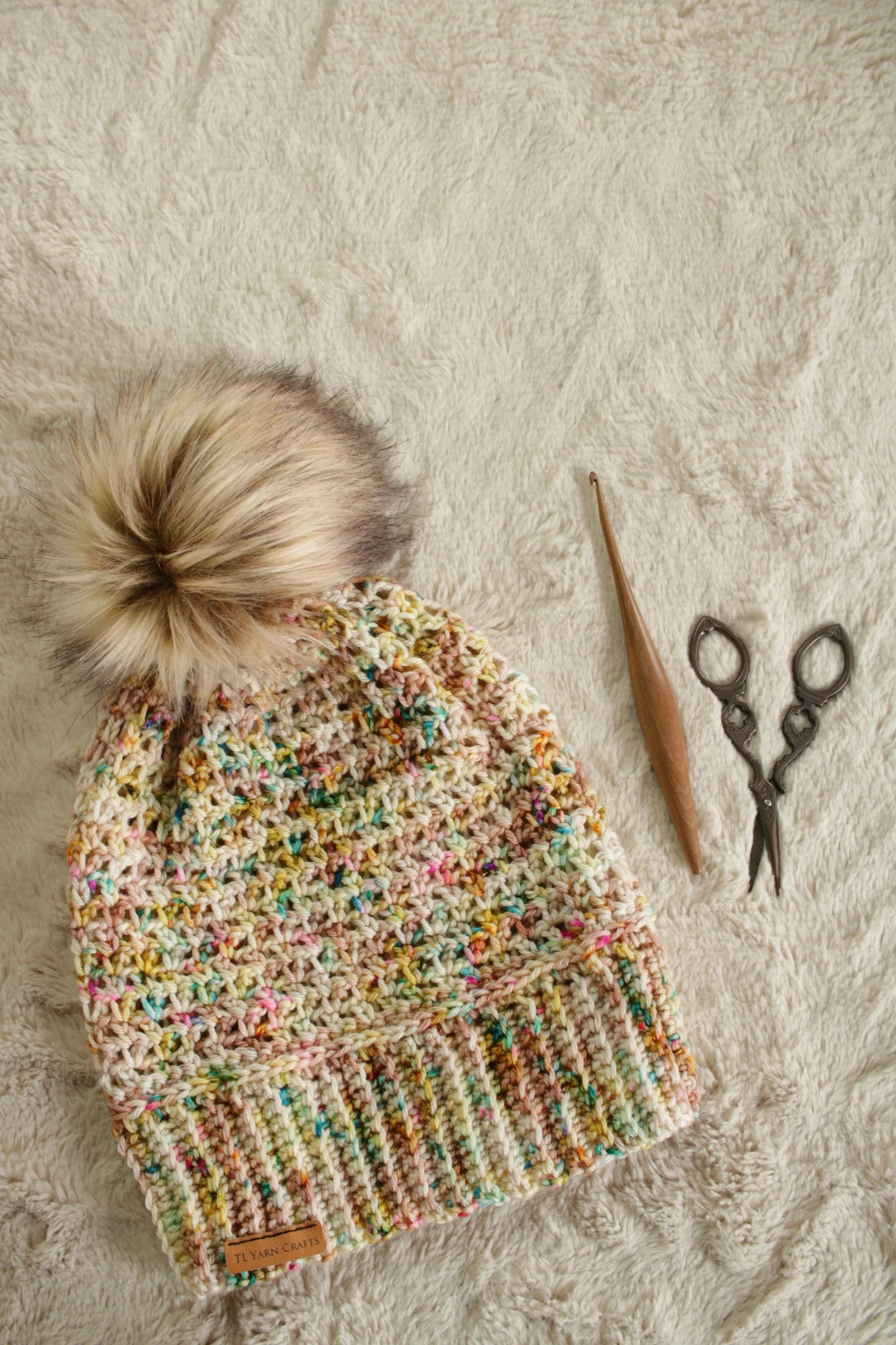 Flower Child Beanie // Crochet PDF Pattern