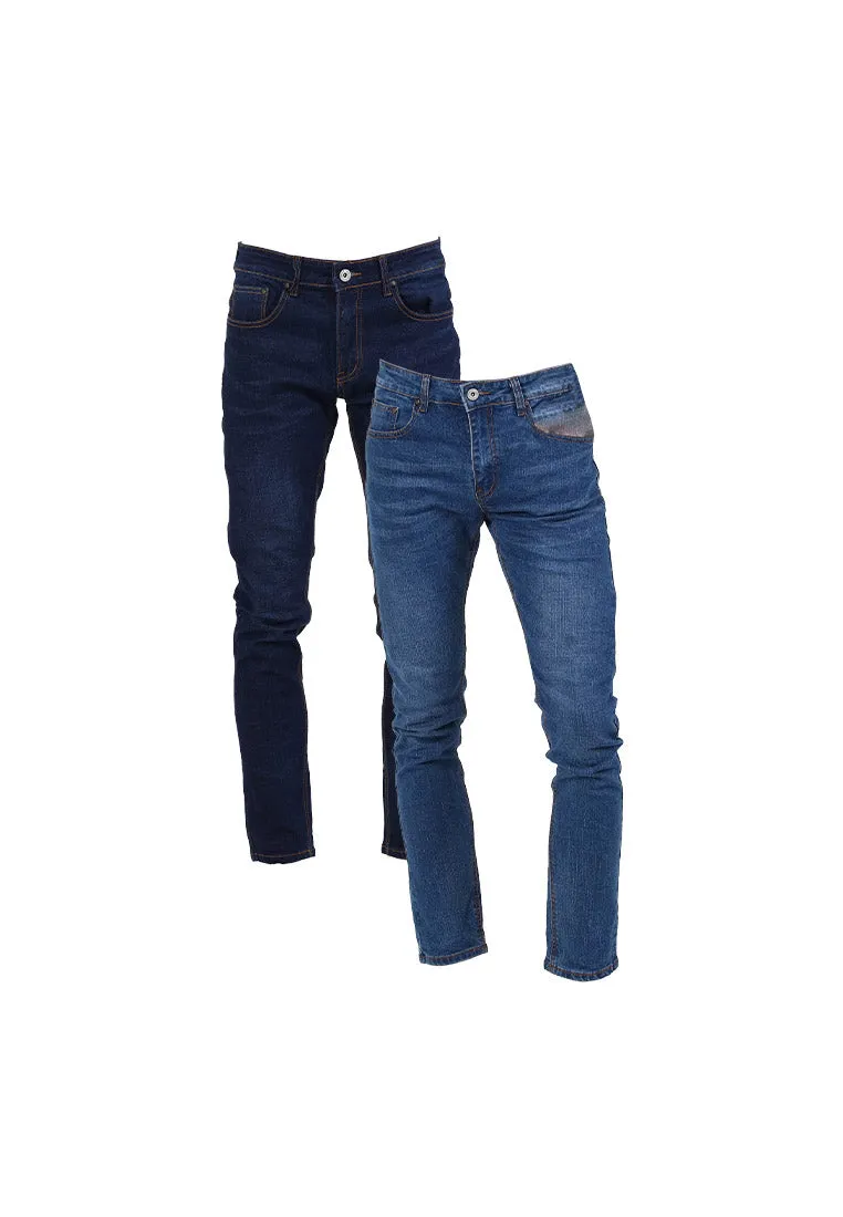 Forest Stretchable Slim Fit Jeans Men Denim Jeans | Seluar Jeans Lelaki Slim Fit - 610209