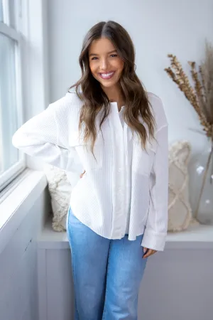 Foster Thermal Shirt Jacket - White