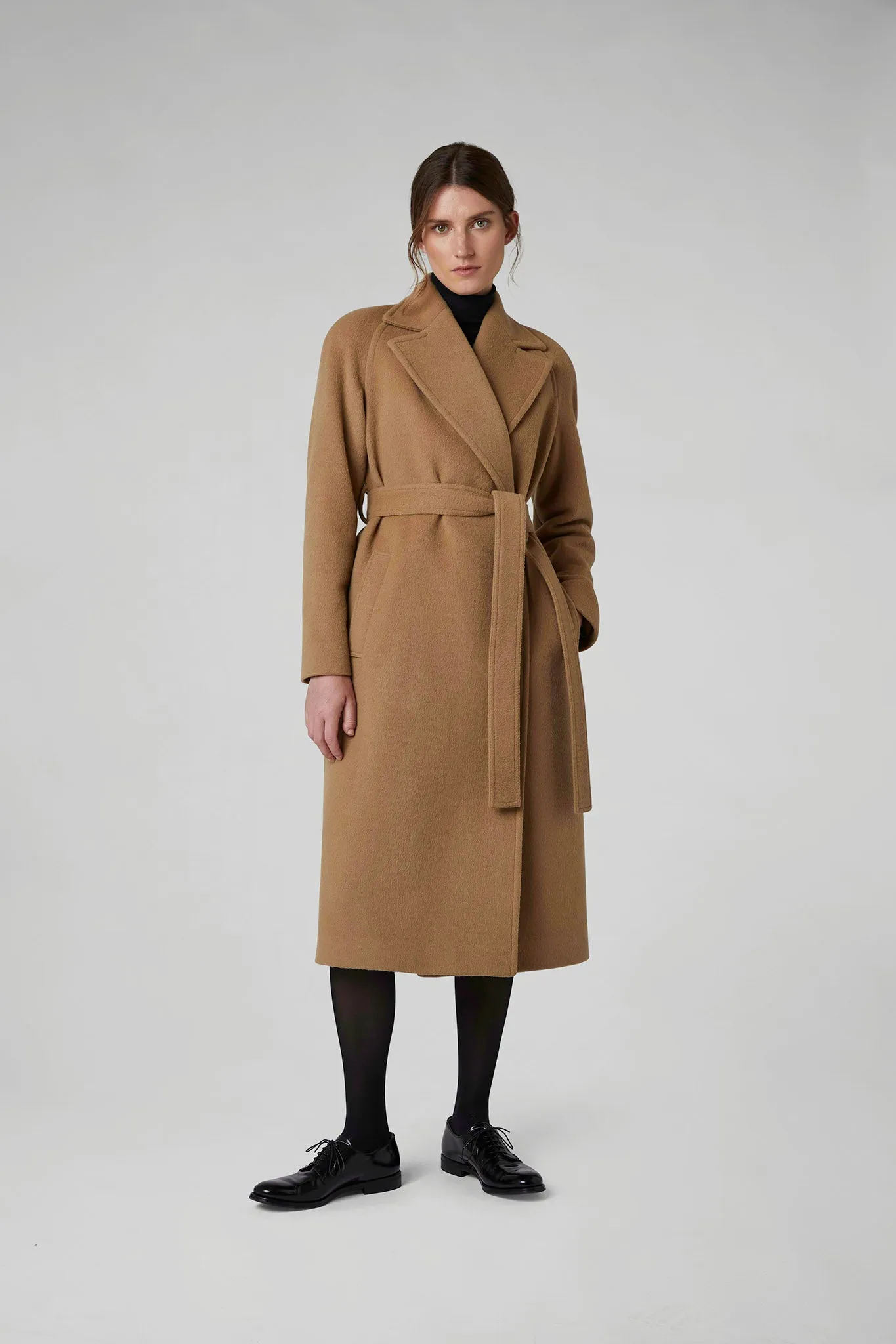 Geraldine Wool Blend Long Coat
