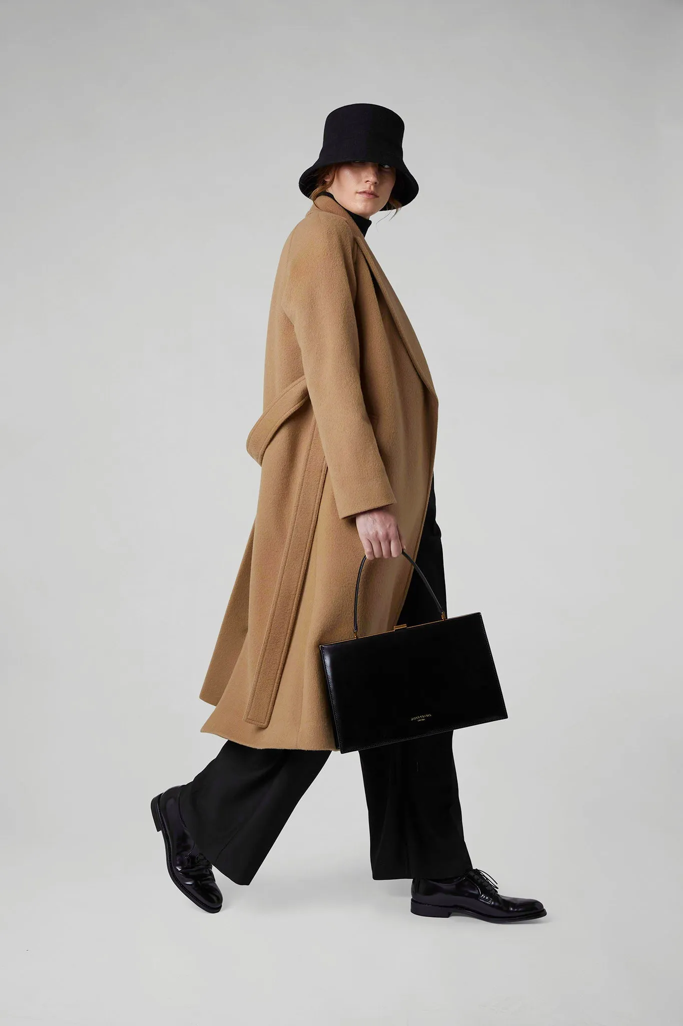 Geraldine Wool Blend Long Coat