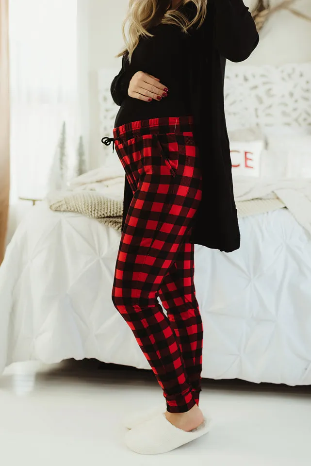 Gingham Joggers