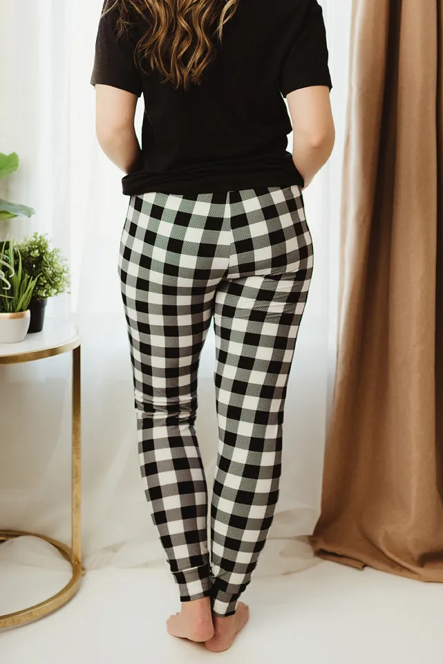 Gingham Joggers