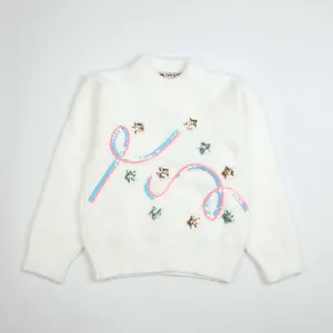 Girl Pullover white 1252