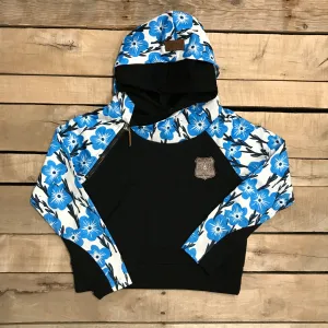 Girl's Art Deco Forget-Me-Not Hoodie