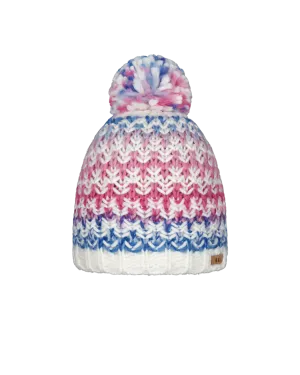 Girls Nicole Beanie in Hot Pink