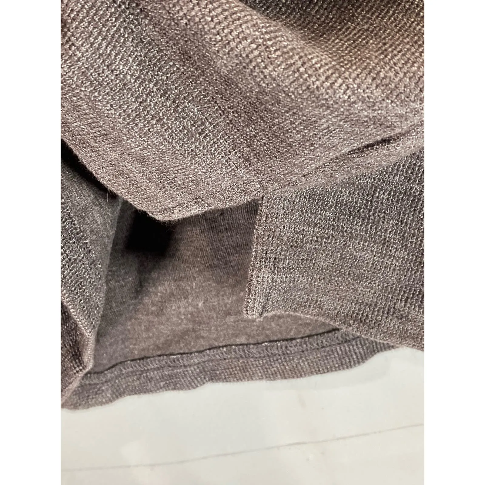 GOODFELLOW & CO Men's Brown Crewneck Standard-Fit Thermal Long Sleeve Shirt SZ S