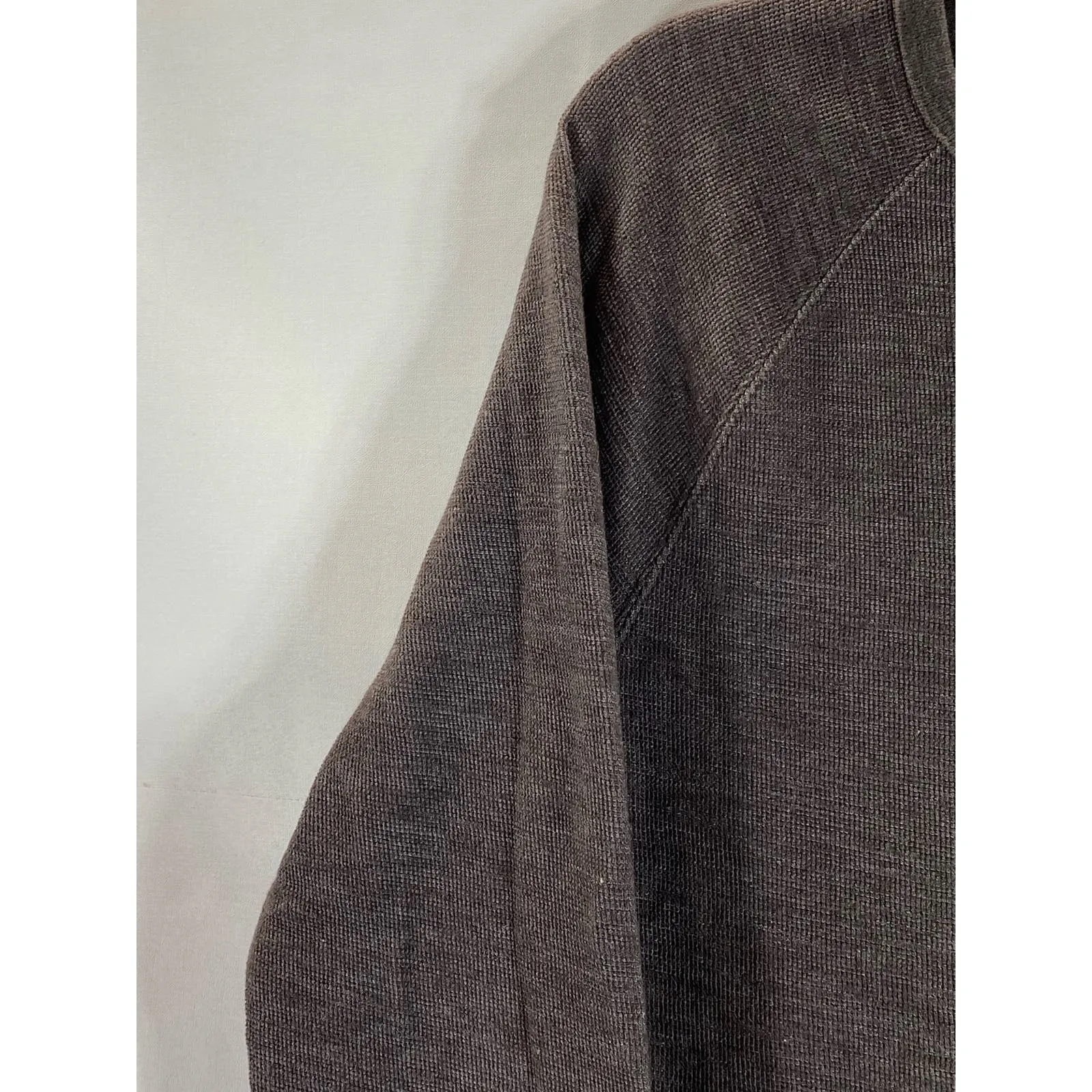GOODFELLOW & CO Men's Brown Crewneck Standard-Fit Thermal Long Sleeve Shirt SZ S