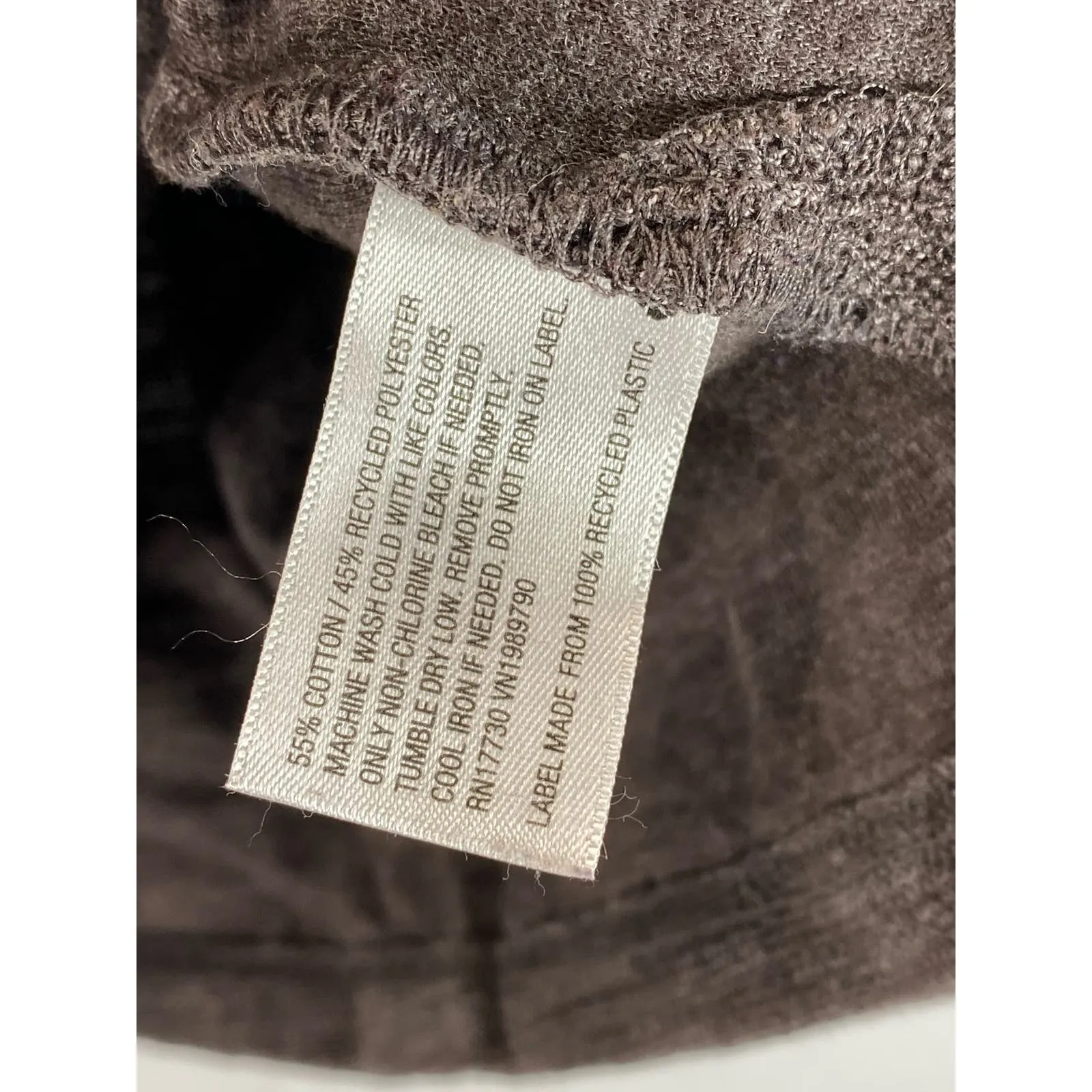 GOODFELLOW & CO Men's Brown Crewneck Standard-Fit Thermal Long Sleeve Shirt SZ S