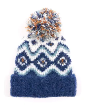 Graphic Fairisle Pom Hat